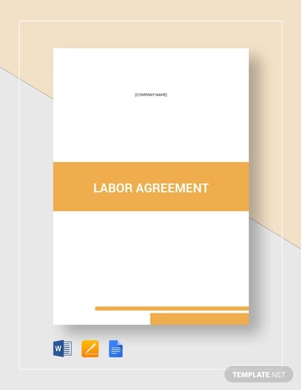 labor agreement template