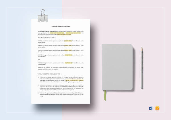 12+ Limited Partnership Agreement Templates - PDF, Word, Apple Pages ...