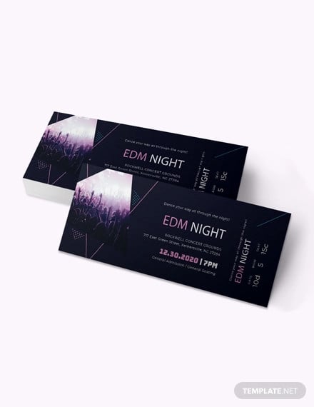 music-theme-event-ticket-template