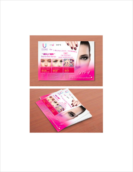 nail and beauty care flyer design