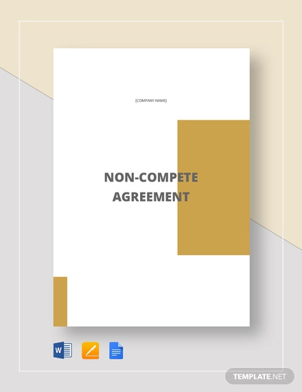 Non Compete Agreement Template - 27+ Free Word, PDF Format