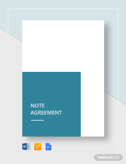 note agreement template