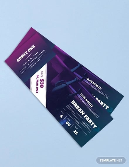 party-ticket-template