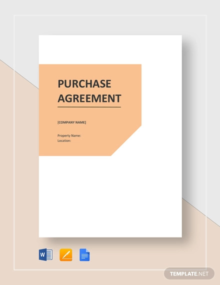 Purchase Agreement Template - 28+ Free Word, PDF Document Download