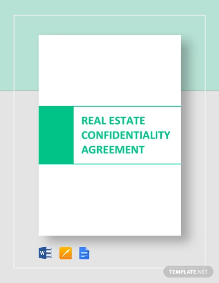 real-estate-confidentiality-agreement-template