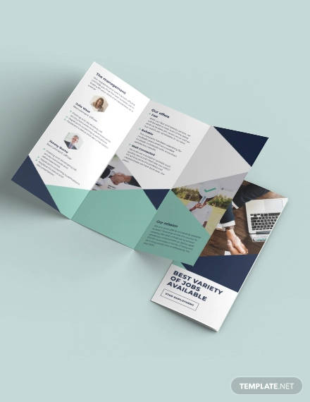 recruitment tri fold brochure template