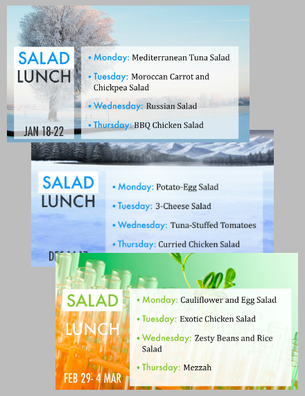 School Menu - 22+ Free Design Templates in Word, PSD, EPS