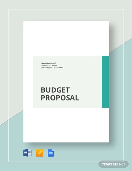 simple budget proposal template