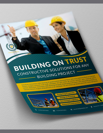 trust builders construction flyer sample