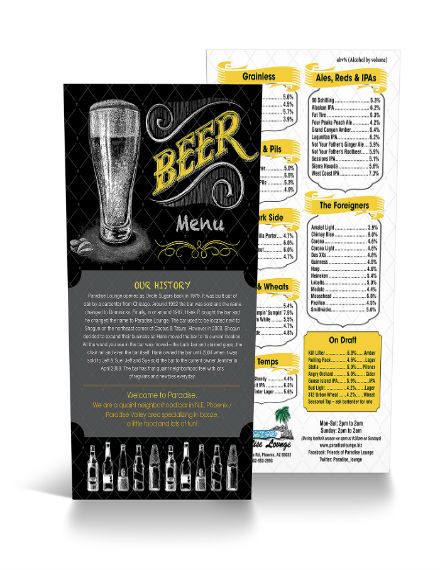beer-menu-design