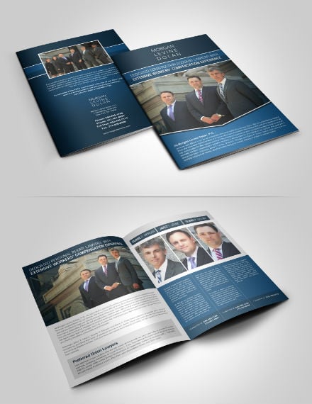 bi fold brochure for law firm