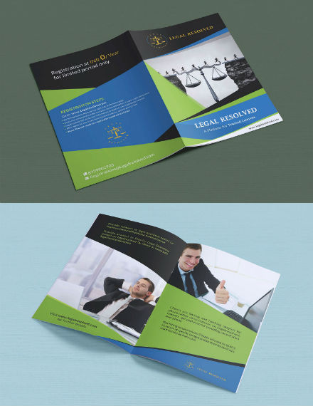 legal services bi fold brochure