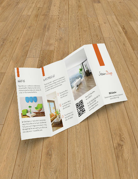 minimal interior design brochure