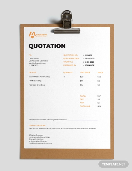 47+ Quotation Samples - PDF, Word