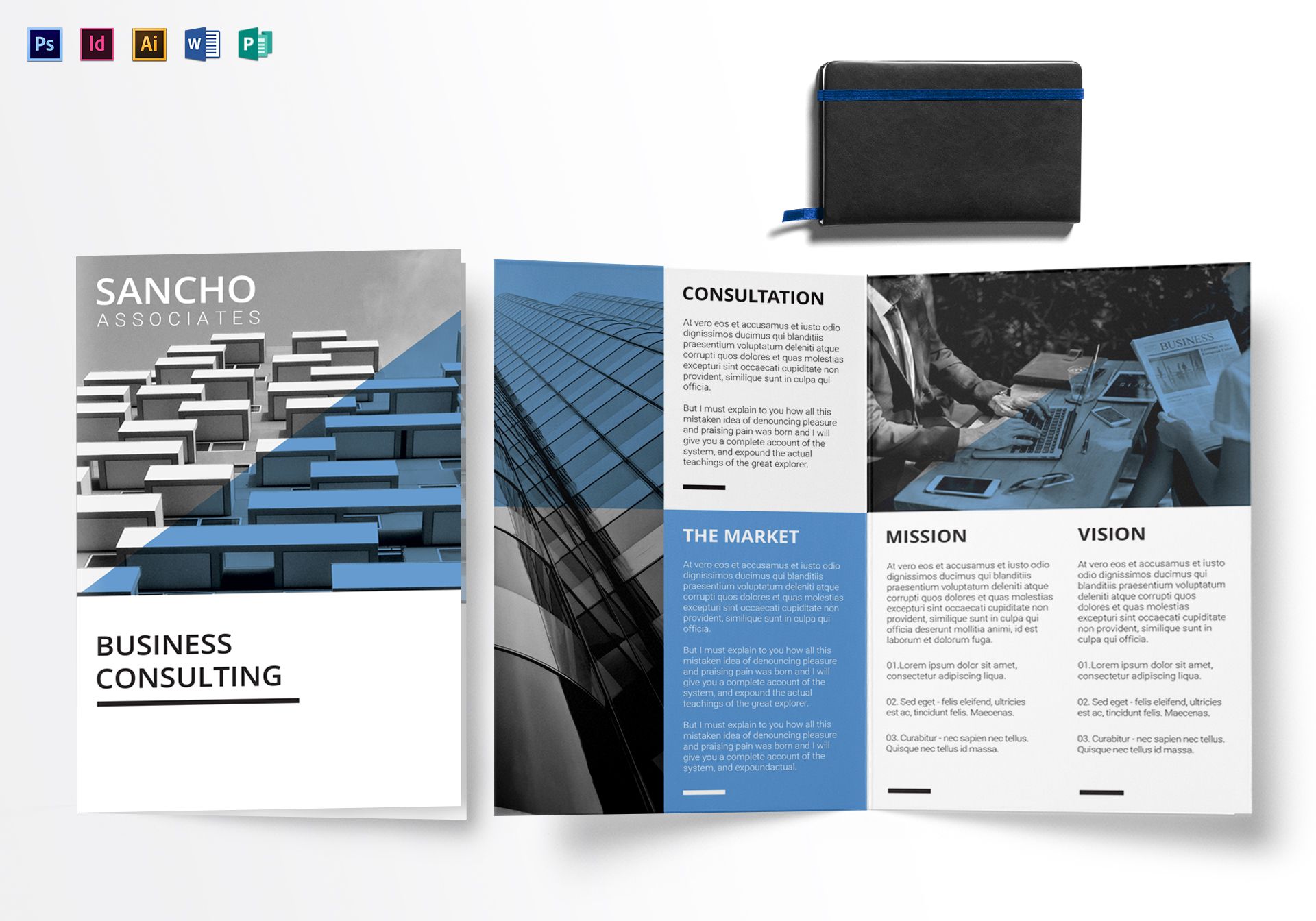 associate bifold brochure layout