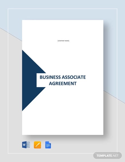 business associate agreement template