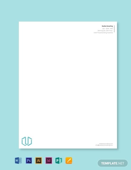 business consultant letterhead template
