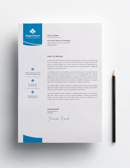 business letterhead template