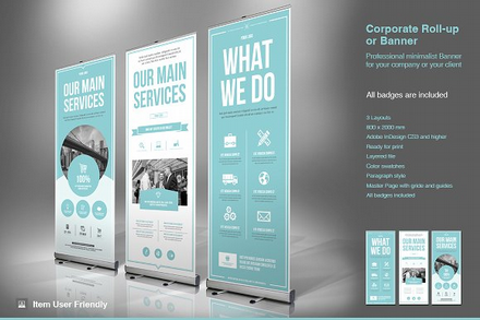 business roll up banner