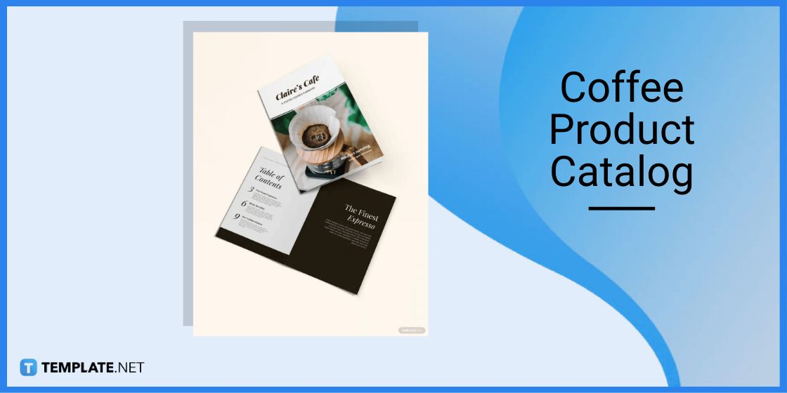 coffee product catalog template