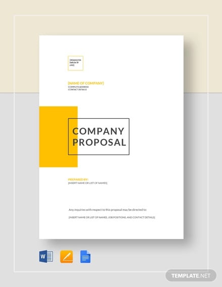 company proposal template