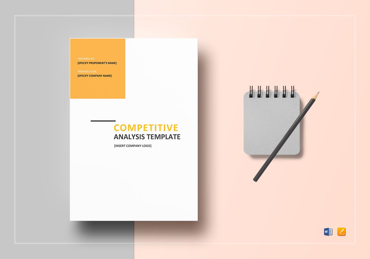 competitive analysis template mockup