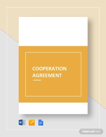 cooperation agreement template