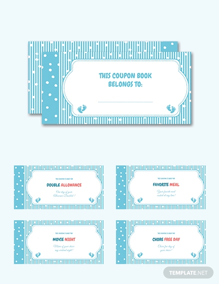 coupon book template for kids