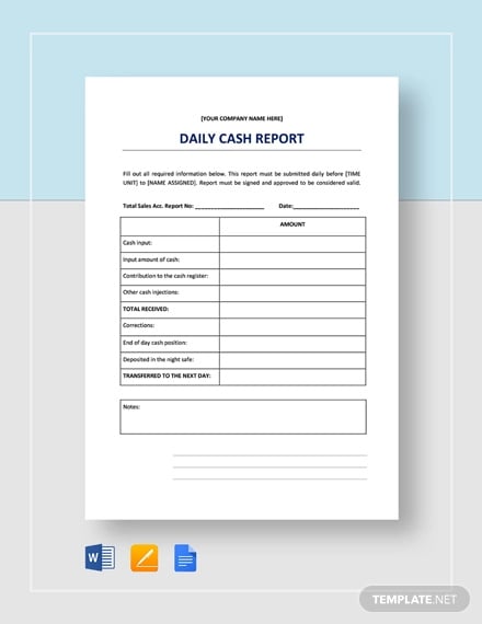 daily-cash-report-template