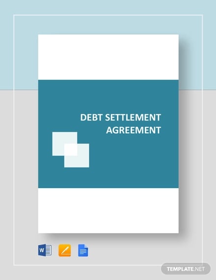 debt settlement agreement template