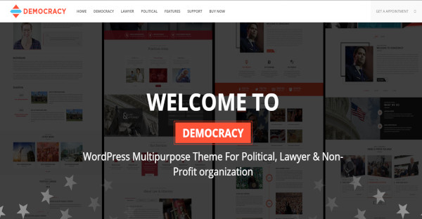 democracy political – multipurpose lawyer attorney wordpress theme