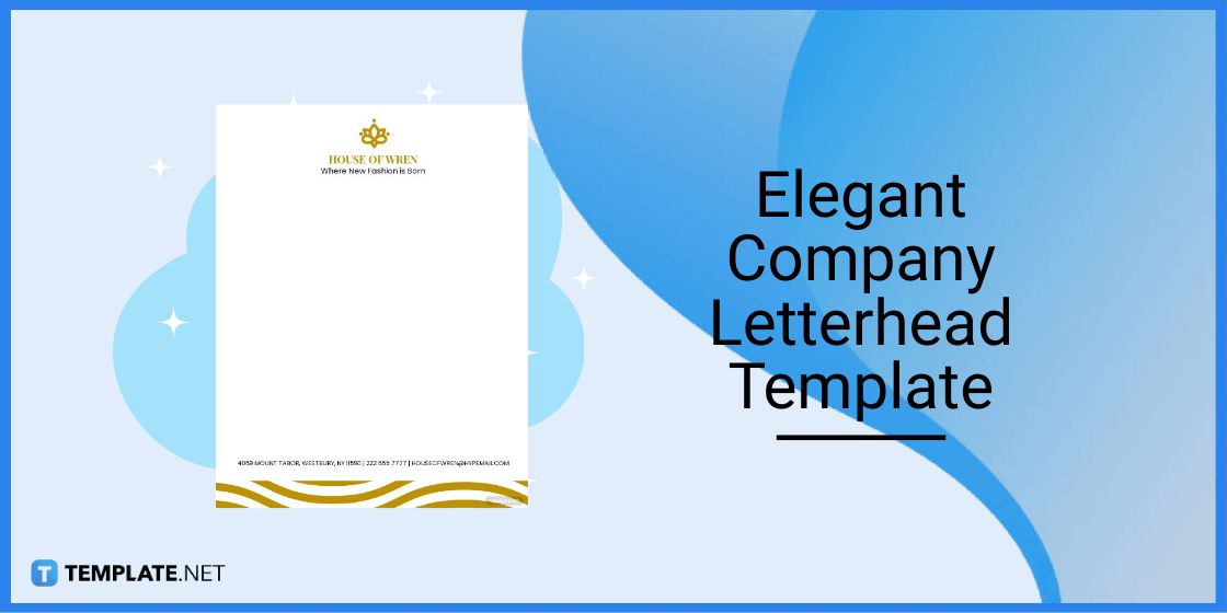 elegant company letterhead template