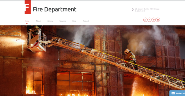 fire department – security wordpress theme