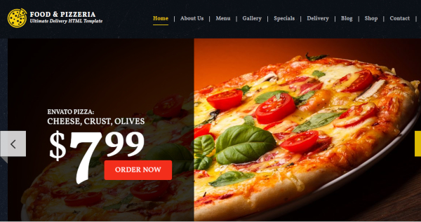 food pizzeria ultimate delivery wordpress theme