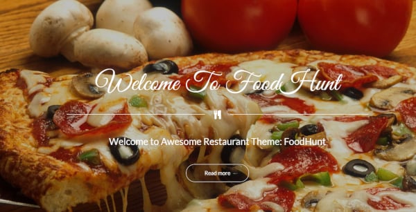 foodhunt restaurant wordpress theme