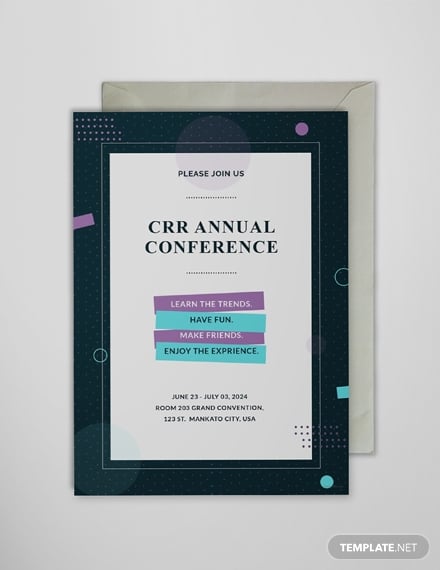 formal annual conference invitation design