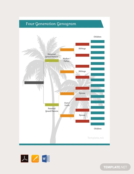 four generation genogram template