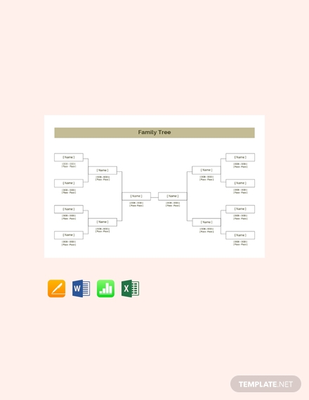 free basic family tree template 440x570