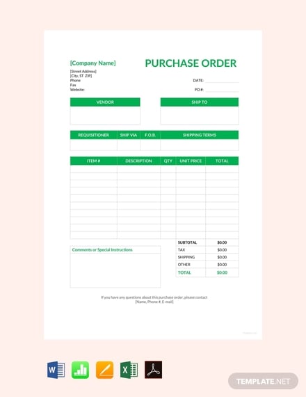 free blank purchase order template 440x570