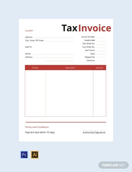 free commercial tax invoice template1