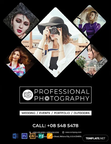 free creative photography flyer template
