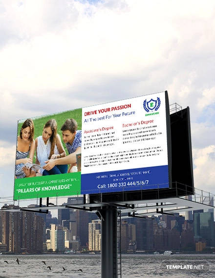 free-education-billboard-template