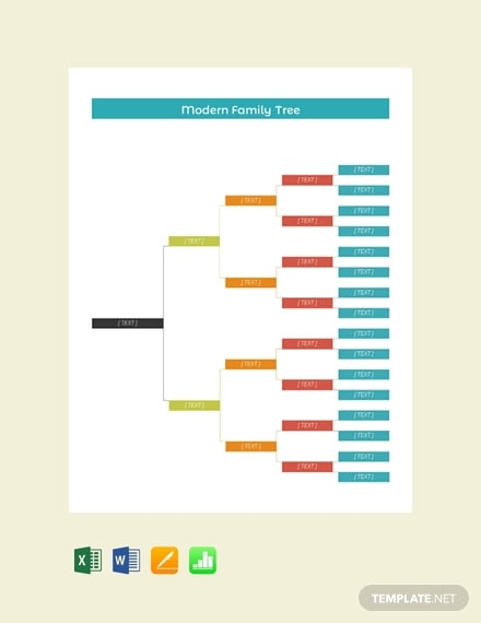 free modern family tree template