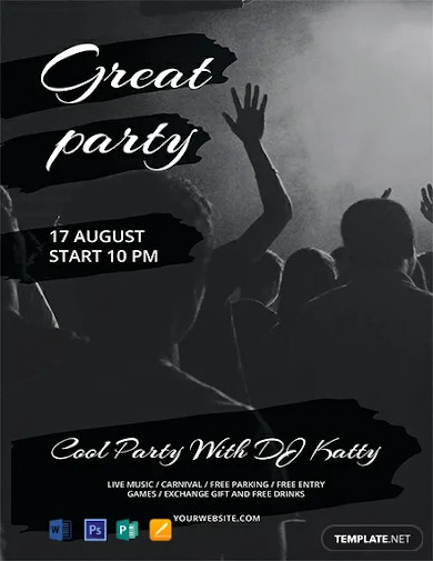 free party flyer template