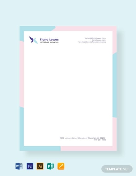 free personal letterhead template