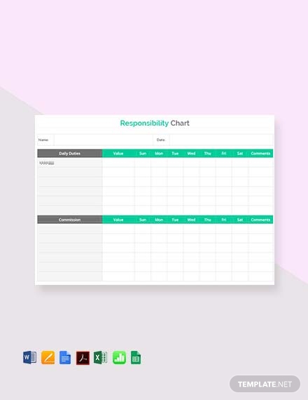 free-responsibility-chart-template