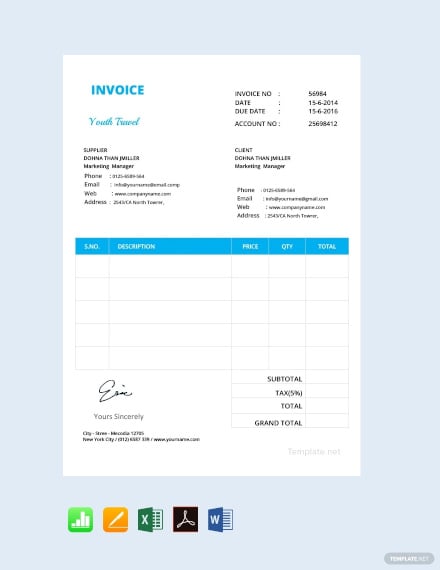 free simple invoice format