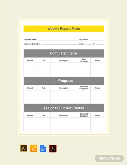 free-weekly-report-template