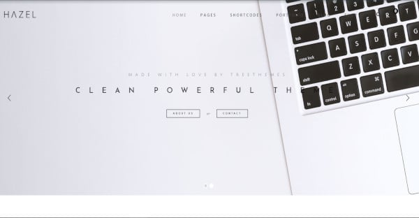 hazel clean minimalist multi purpose wordpress theme