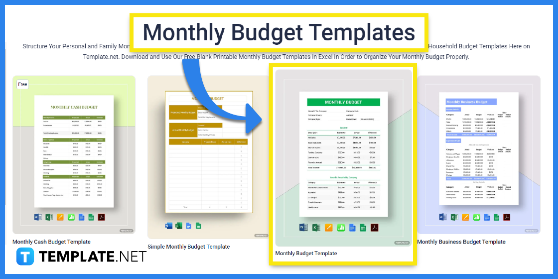 how to make create a monthly budget step